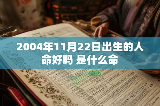 2004年11月22日出生的人命好吗 是什么命