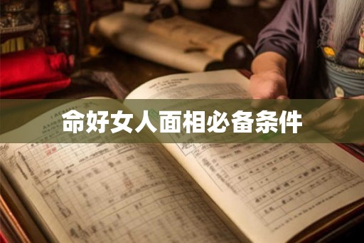 命好女人面相必备条件