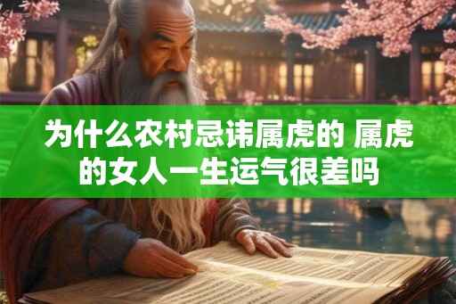 为什么农村忌讳属虎的 属虎的女人一生运气很差吗