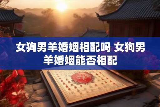 女狗男羊婚姻相配吗 女狗男羊婚姻能否相配