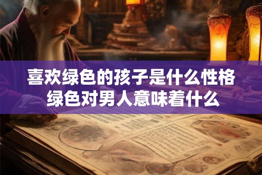 喜欢绿色的孩子是什么性格 绿色对男人意味着什么