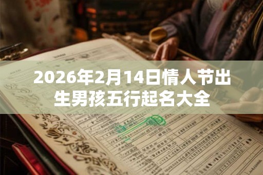 2026年2月14日情人节出生男孩五行起名大全