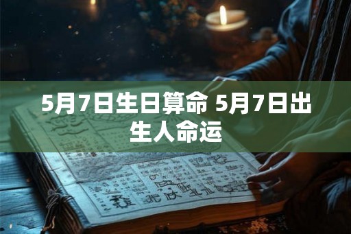 5月7日生日算命 5月7日出生人命运