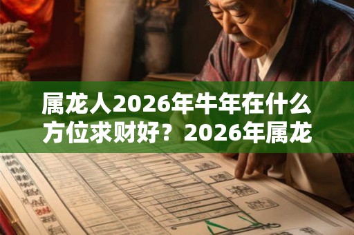 属龙人2026年牛年在什么方位求财好?2026年属龙人财富运势如何? 属龙人2026年牛年在什么方位求财好?2026年属龙人财富运势如何?