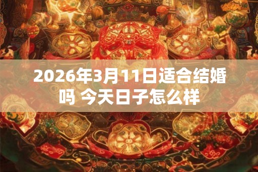 2026年3月11日适合结婚吗 今天日子怎么样