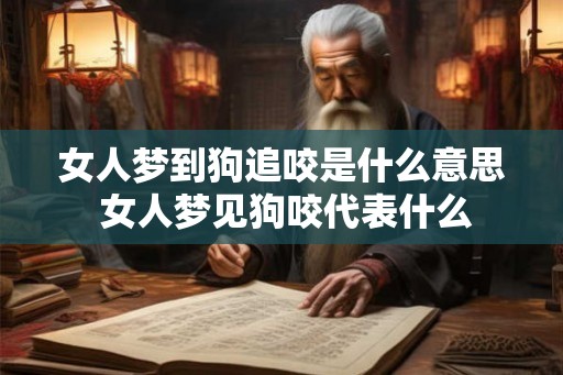 女人梦到狗追咬是什么意思 女人梦见狗咬代表什么