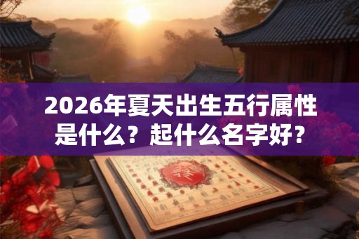 2026年夏天出生五行属性是什么?起什么名字好? 2026年夏天出生五行属性是什么?起什么名字好?