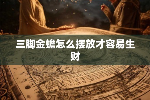 三脚金蟾怎么摆放才容易生财