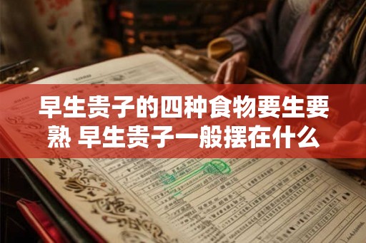 早生贵子的四种食物要生要熟 早生贵子一般摆在什么地方