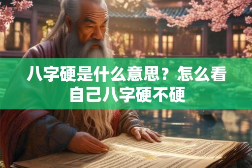 八字硬是什么意思？怎么看自己八字硬不硬