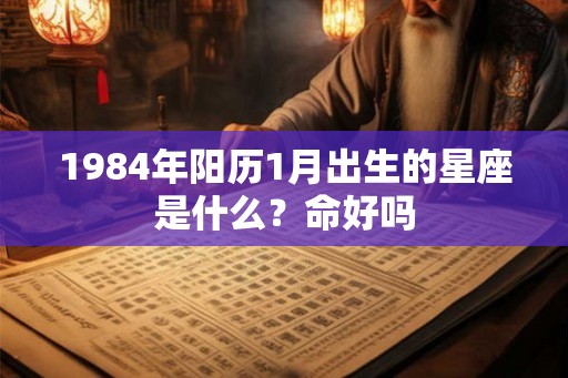 1984年阳历1月出生的星座是什么？命好吗