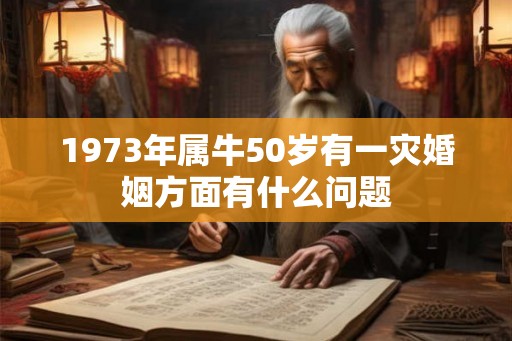 1973年属牛50岁有一灾婚姻方面有什么问题