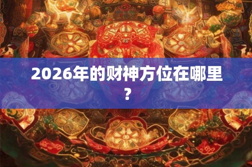 2026年的财神方位在哪里？
