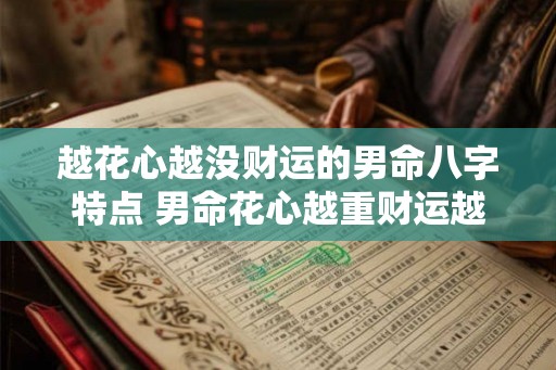 越花心越没财运的男命八字特点 男命花心越重财运越逊