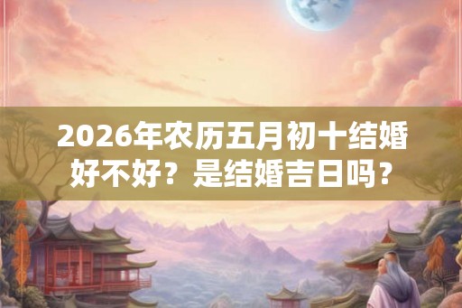 2026年农历五月初十结婚好不好？是结婚吉日吗？
