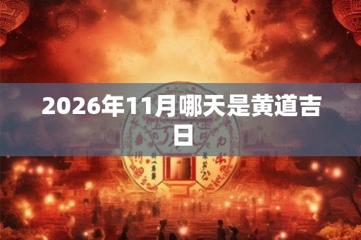 2026年11月哪天是黄道吉日 2026年11月哪天是黄道吉日