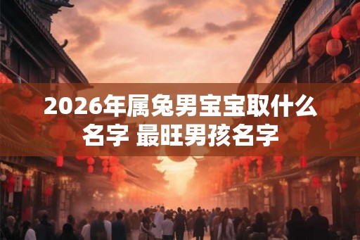 2026年属兔男宝宝取什么名字 最旺男孩名字 2026年属兔男宝宝取什么名字 最旺男孩名字