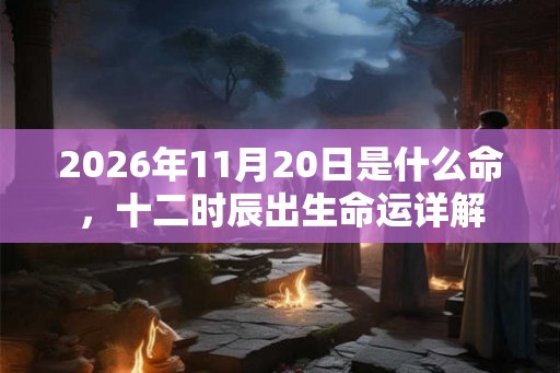 2026年11月20日是什么命，十二时辰出生命运详解