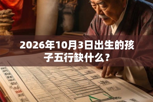 2026年10月3日出生的孩子五行缺什么? 2026年10月3日出生的孩子五行缺什么?