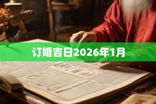 订婚吉日2026年1月