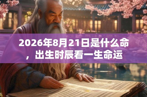 2026年8月21日是什么命，出生时辰看一生命运