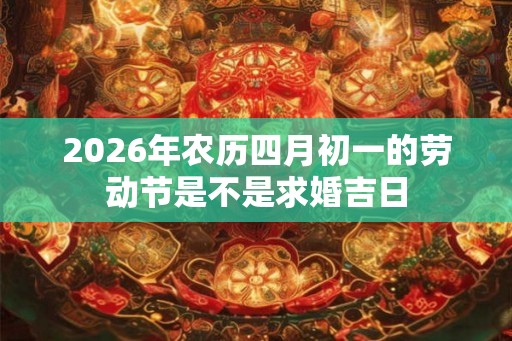 2026年农历四月初一的劳动节是不是求婚吉日