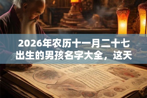 2026年农历十一月二十七出生的男孩名字大全,这天是吉日吗? 2026年农历十一月二十七出生的男孩名字大全,这天是吉日吗?