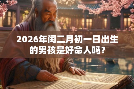 2026年闰二月初一日出生的男孩是好命人吗？