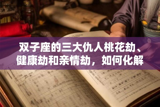 双子座的三大仇人桃花劫、健康劫和亲情劫，如何化解？