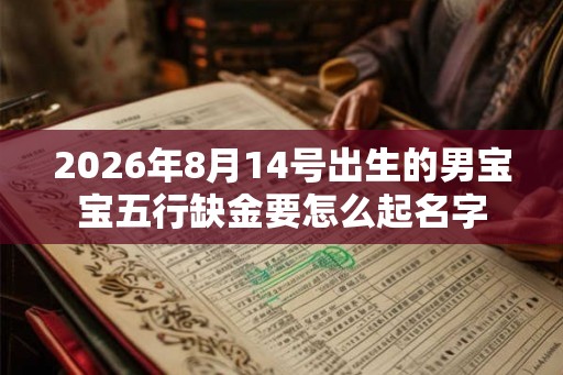 2026年8月14号出生的男宝宝五行缺金要怎么起名字