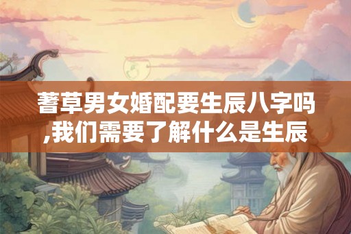蓍草男女婚配要生辰八字吗,我们需要了解什么是生辰八字