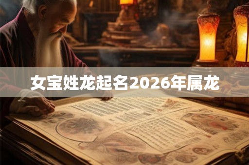 女宝姓龙起名2026年属龙