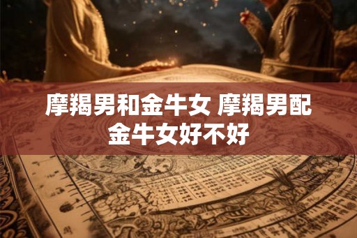 摩羯男和金牛女 摩羯男配金牛女好不好