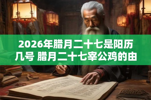 2026年腊月二十七是阳历几号 腊月二十七宰公鸡的由来