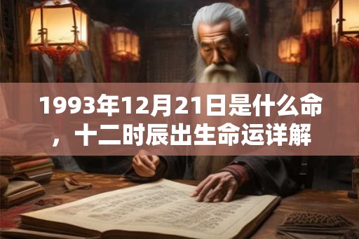 1993年12月21日是什么命,十二时辰出生命运详解 1993年12月21日是什么命,十二时辰出生命运详解