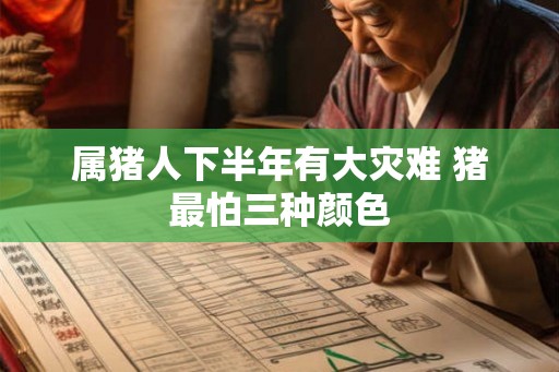 属猪人下半年有大灾难 猪最怕三种颜色