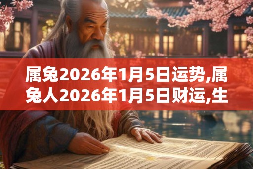 属兔2026年1月5日运势,属兔人2026年1月5日财运,生肖兔2026年1月5日运势