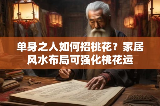 单身之人如何招桃花？家居风水布局可强化桃花运
