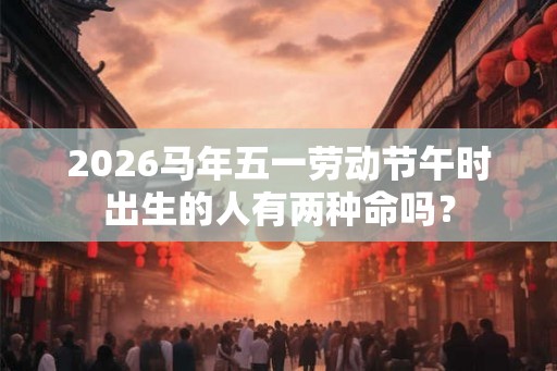 2026马年五一劳动节午时出生的人有两种命吗？