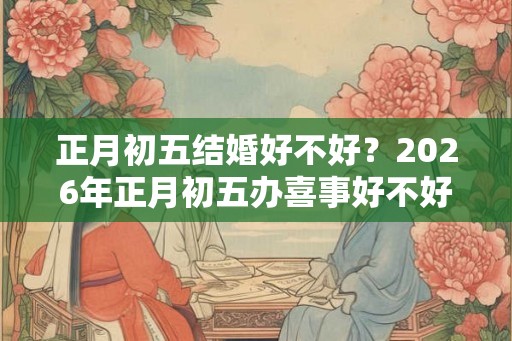 正月初五结婚好不好?2026年正月初五办喜事好不好? 正月初五结婚好不好?2026年正月初五办喜事好不好?