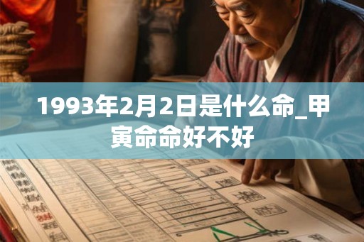 1993年2月2日是什么命_甲寅命命好不好
