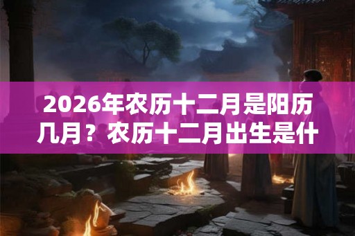 2026年农历十二月是阳历几月？农历十二月出生是什么命？