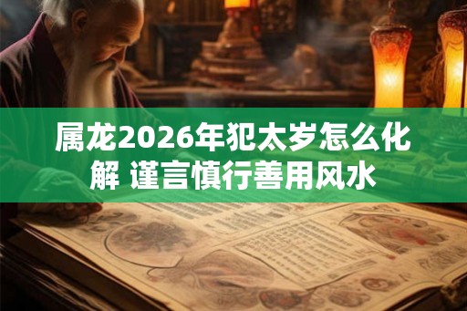 属龙2026年犯太岁怎么化解 谨言慎行善用风水