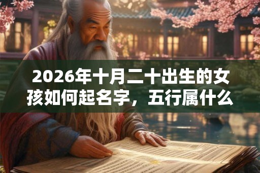 2026年十月二十出生的女孩如何起名字，五行属什么