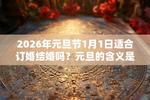 2026年元旦节1月1日适合订婚结婚吗？元旦的含义是什么？