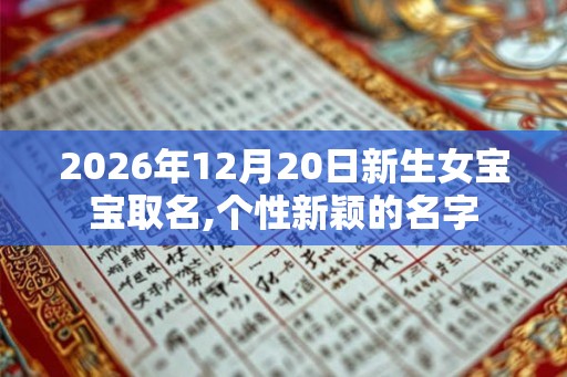 2026年12月20日新生女宝宝取名,个性新颖的名字