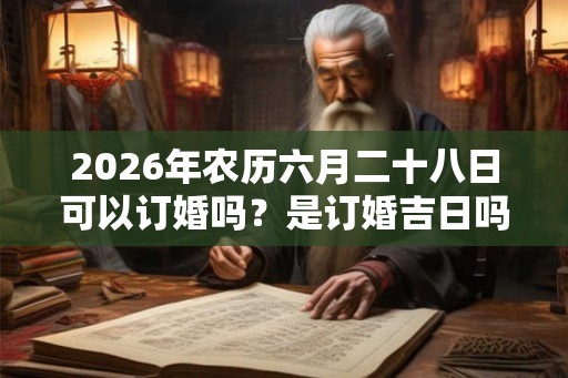 2026年农历六月二十八日可以订婚吗?是订婚吉日吗? 2026年农历六月二十八日可以订婚吗?是订婚吉日吗?