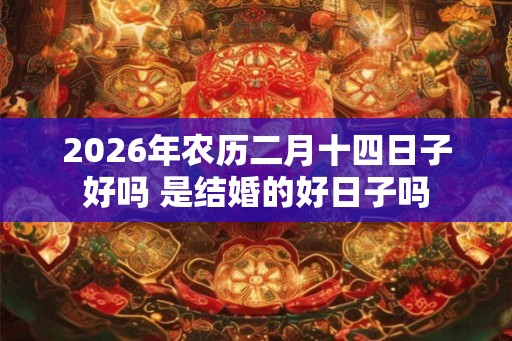 2026年农历二月十四日子好吗 是结婚的好日子吗 2026年农历二月十四日子好吗 是结婚的好日子吗