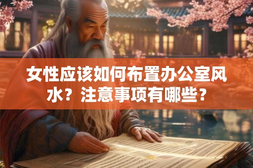 女性应该如何布置办公室风水？注意事项有哪些？