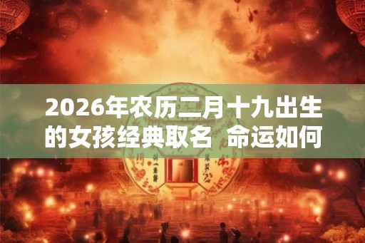 2026年农历二月十九出生的女孩经典取名 命运如何 2026年农历二月十九出生的女孩经典取名 命运如何